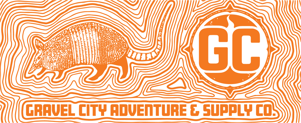 This water bottle was designed for Gravel City Adventure & Supply Co. This project was for my internship for Gravel City. I went with a topographic map with the GC logo and the armadillo. They got printed in white on a burgundy bottle.