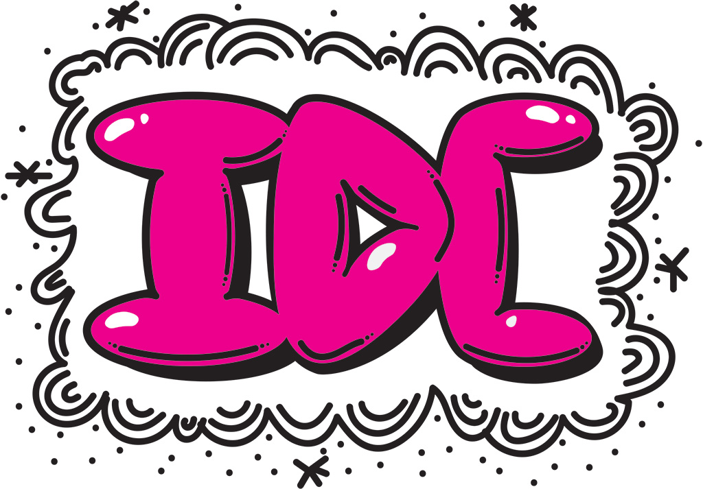 For my monogram I went with a graffiti design trying out different styles from the start. I ended up with a bubble font graffiti.